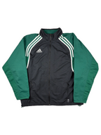 (XL) Vintage Adidas Trainingsjacke in schwarz/grün