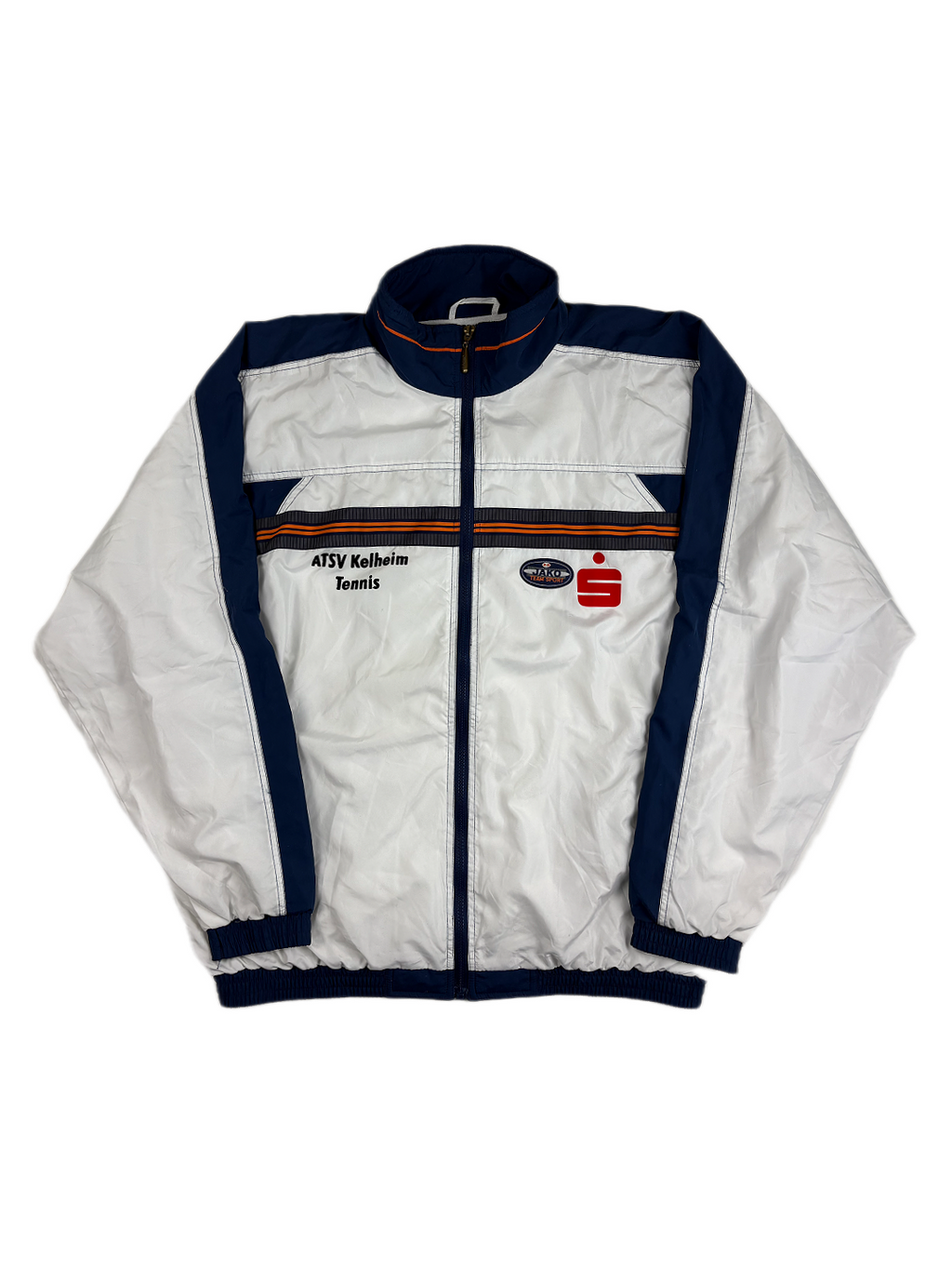 (XL) Vintage Jako Trainingsjacke in weiß