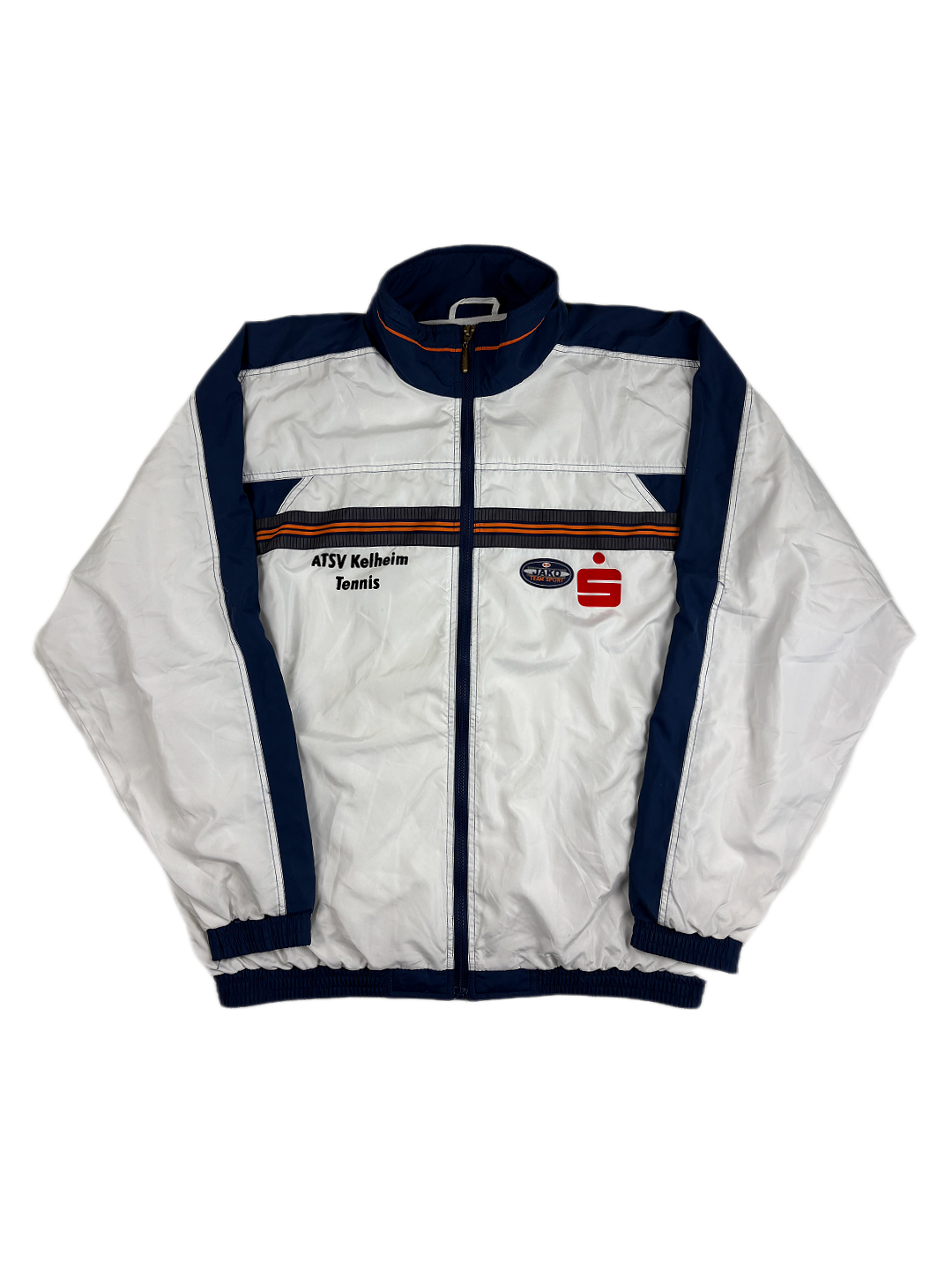 (XL) Vintage Jako Trainingsjacke in weiß