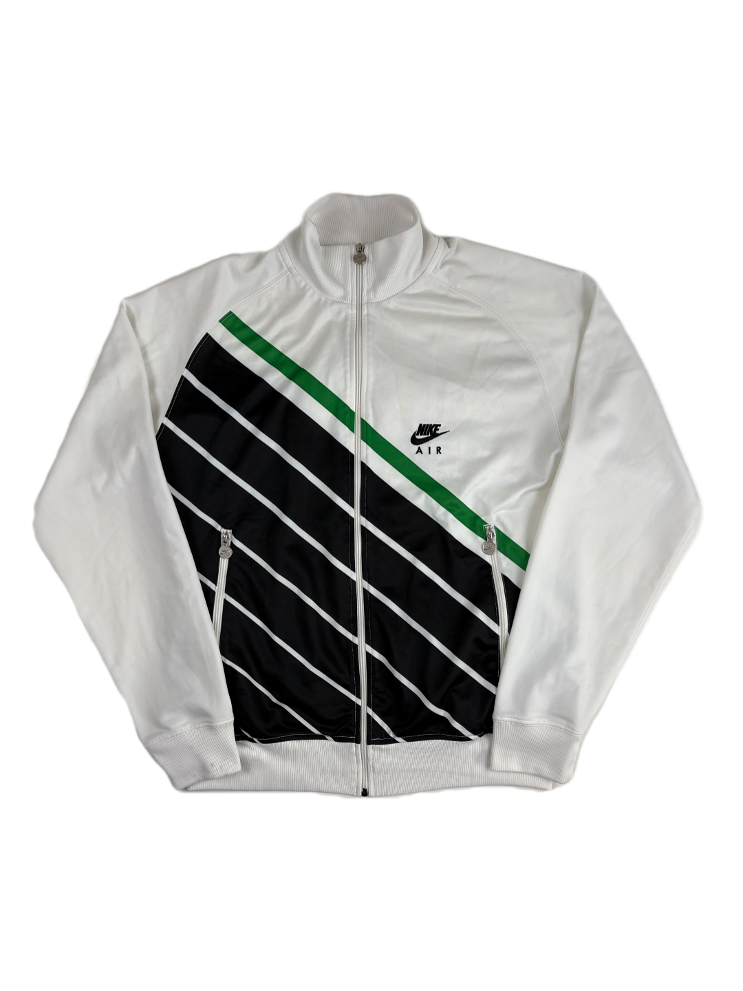 (M) Vintage Nike Air Trainingsjacke in weiß/schwarz