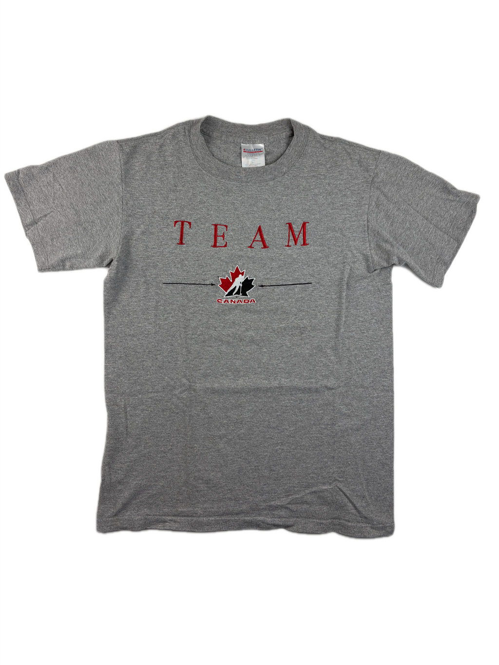 (S) Vintage T-Shirt "Team Canada Eishockey" in grau
