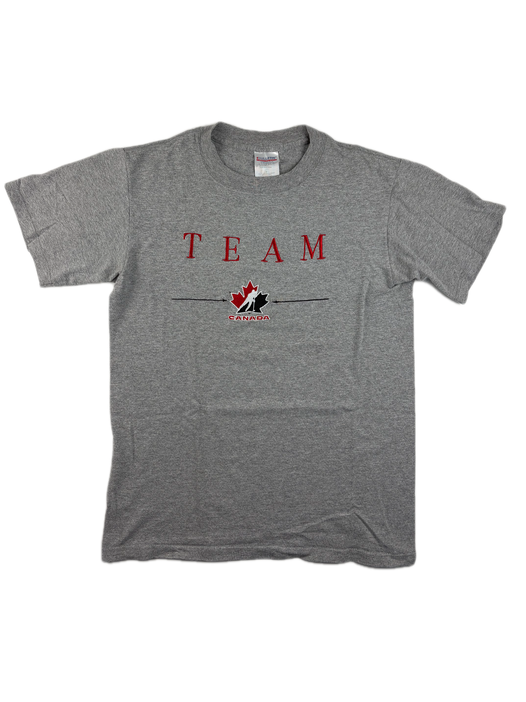 (S) Vintage T-Shirt "Team Canada Eishockey" in grau