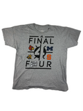 (XL) Vintage Adidas T-Shirt "Final Four" in Grau