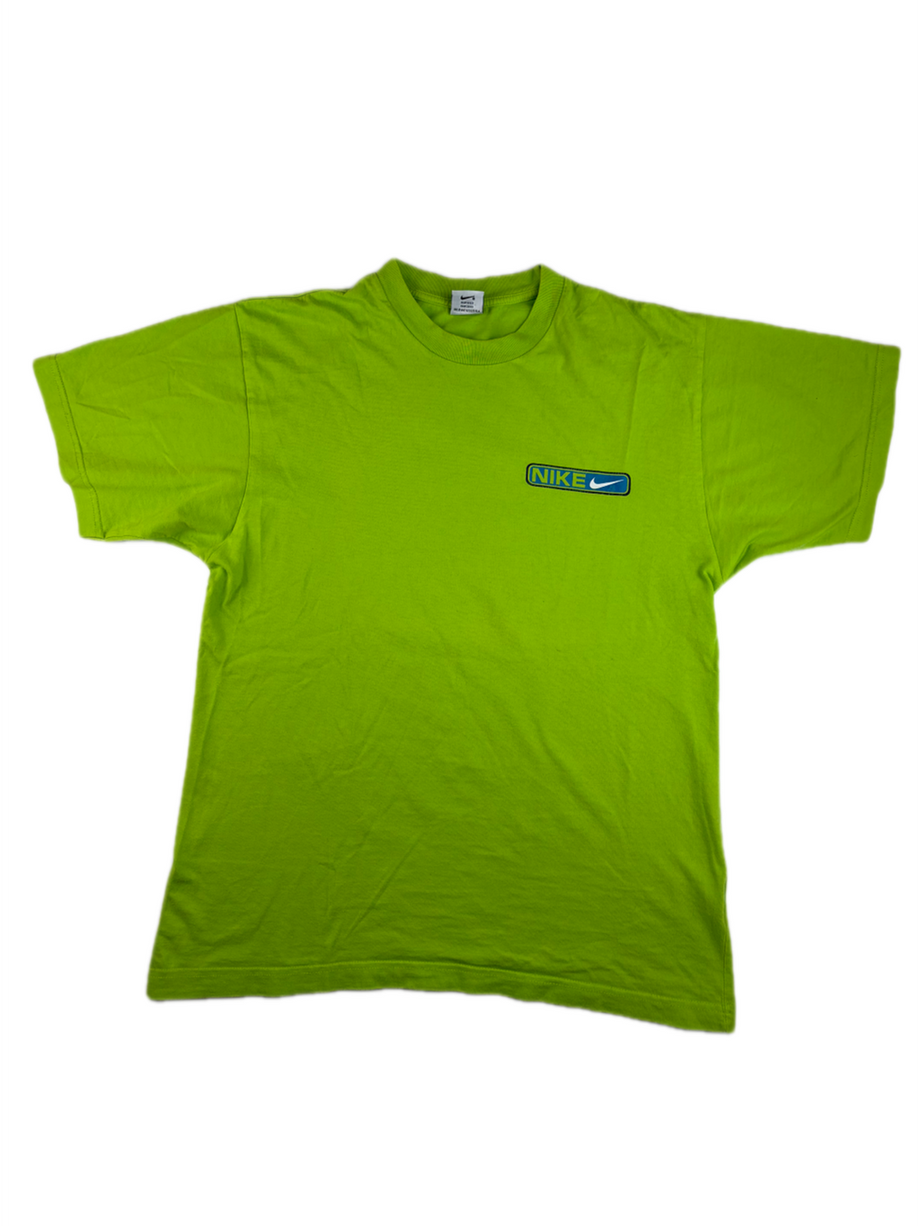 (L-XL) Vintage Nike T-Shirt mit Backprint in grün