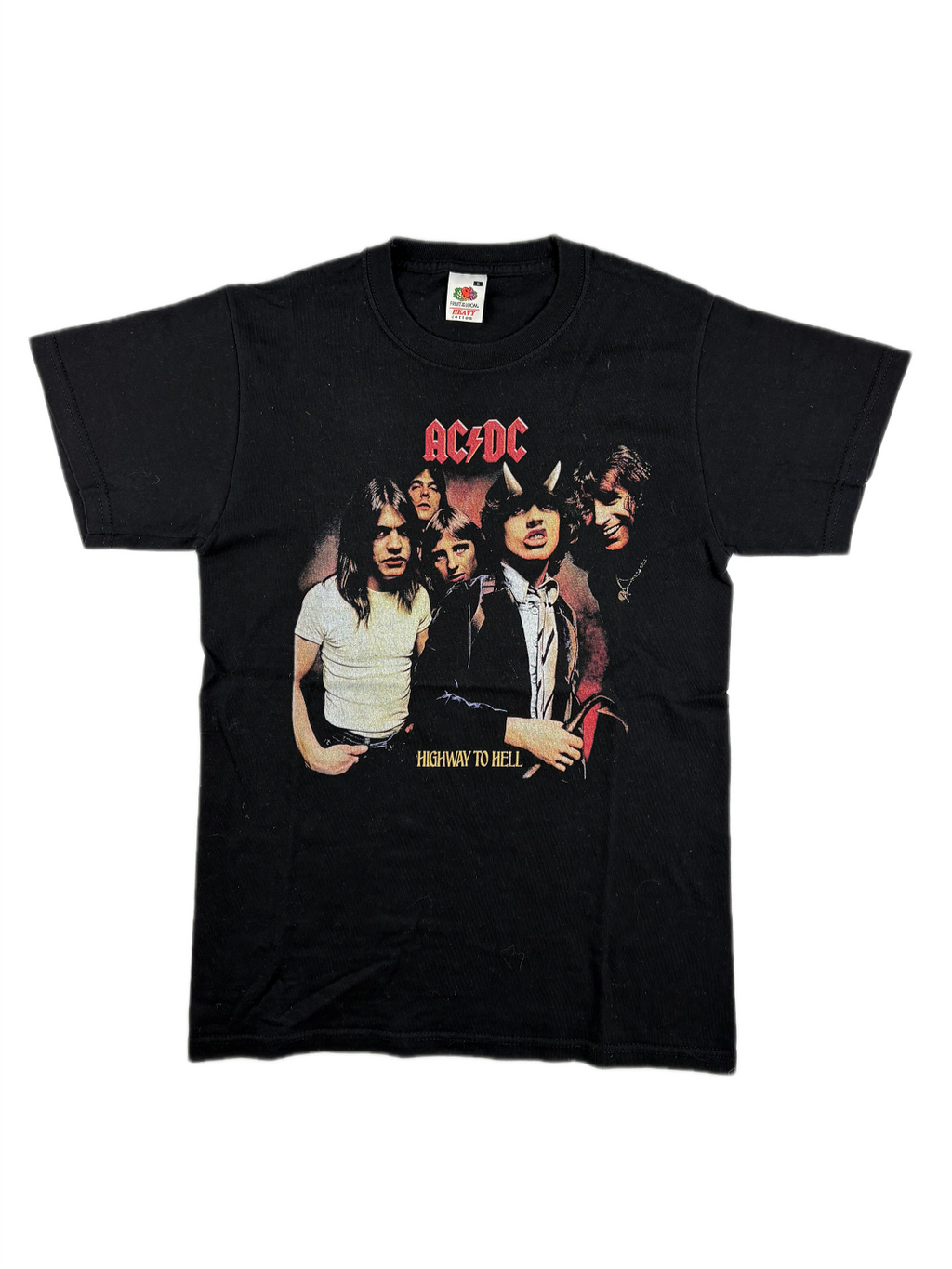 (XS-S) Vintage ACDC T-Shirt "Highway to Hell" in schwarz