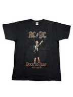 (M-L) ACDC T-Shirt "Rock or Bust" in schwarz