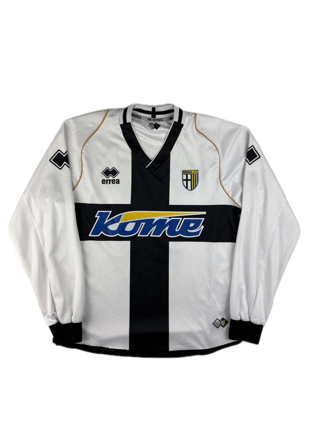(XS-S) Vintage Parma Langarmtrikot in weiß