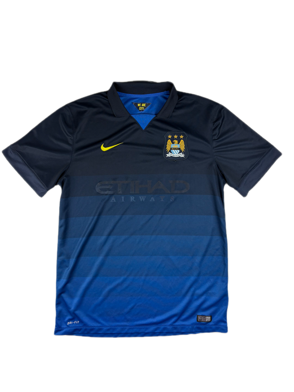 (L) Vintage Nike Manchester City Trikot in Blau