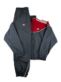 (XXS-XS) Vintage Adidas Trainingsanzug in rot & grau