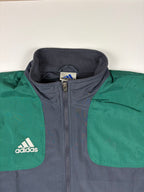 (L-XL) Vintage Adidas Trainingsjacke in grau/grün 90s