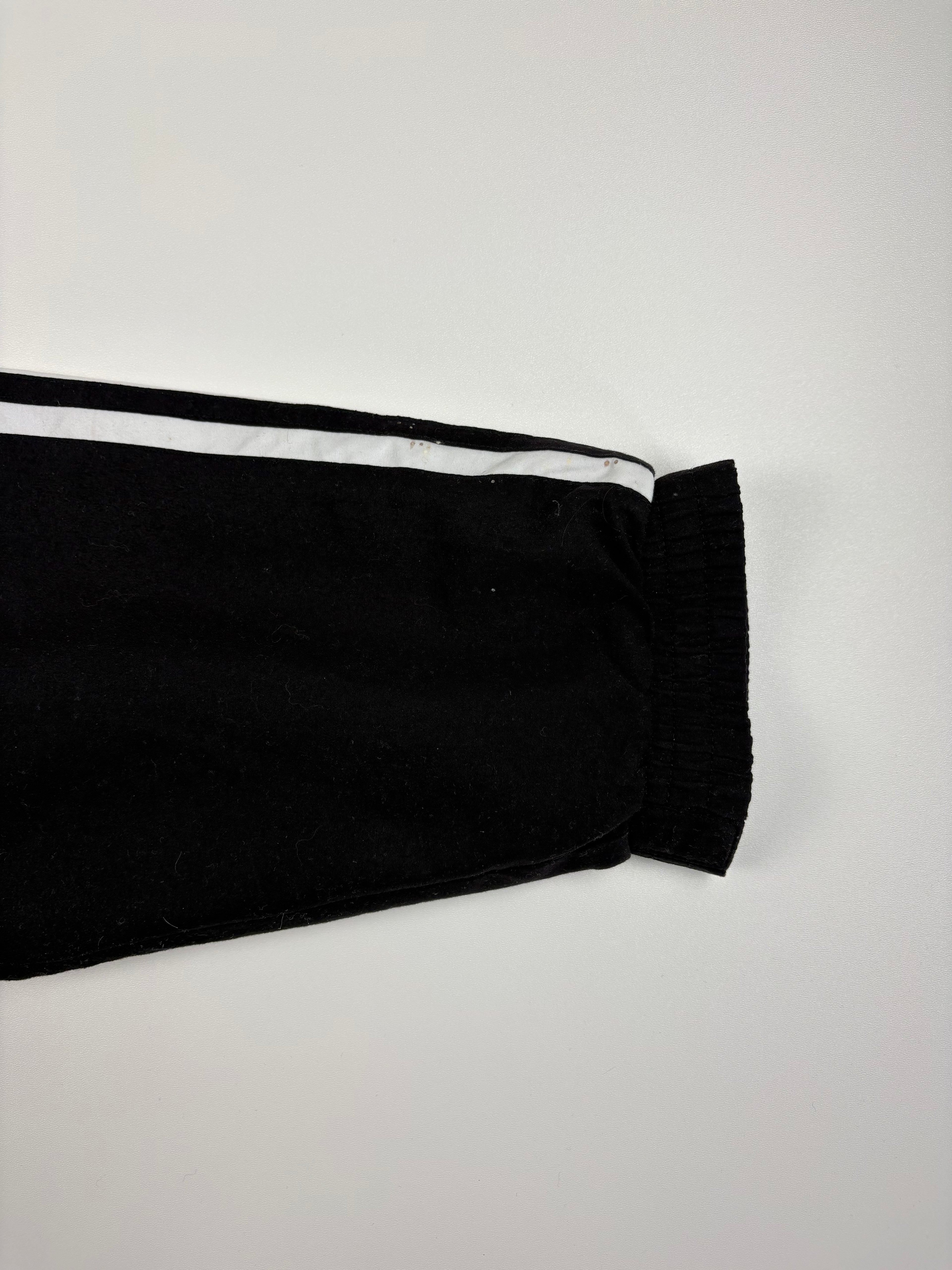 (L) Vintage Adidas Trainingsjacke in schwarz/grün/weiß