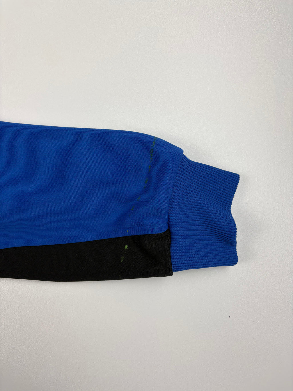 (M-L) Vintage Adidas Trainingsjacke in schwarz/blau 80s