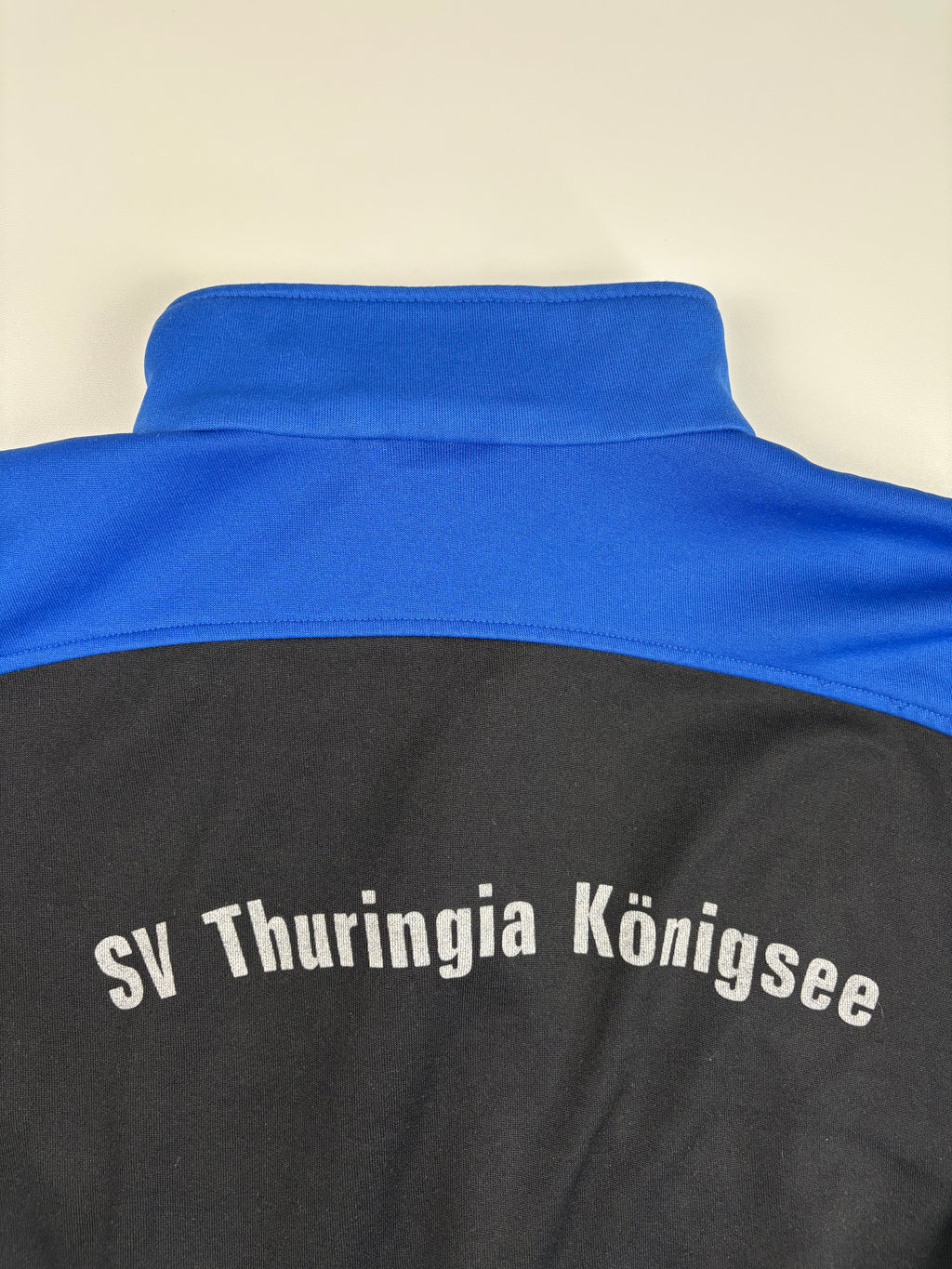 (M-L) Vintage Adidas Trainingsjacke in schwarz/blau 80s