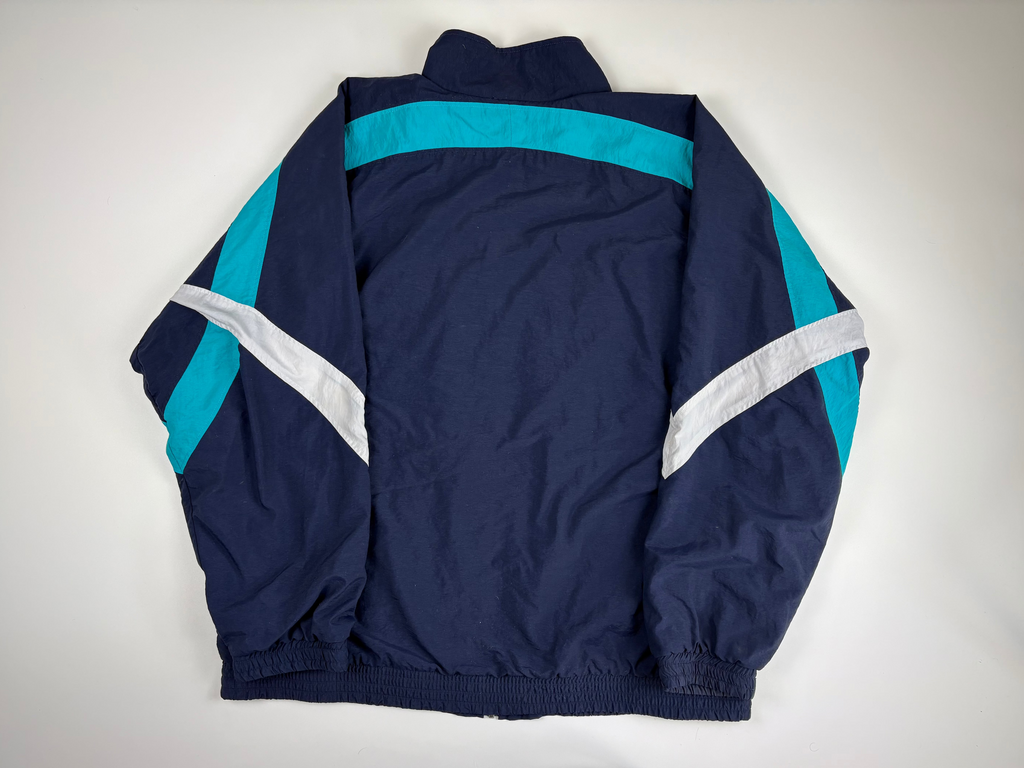 (XL) Vintage Adidas Trainingsjacke in marineblau