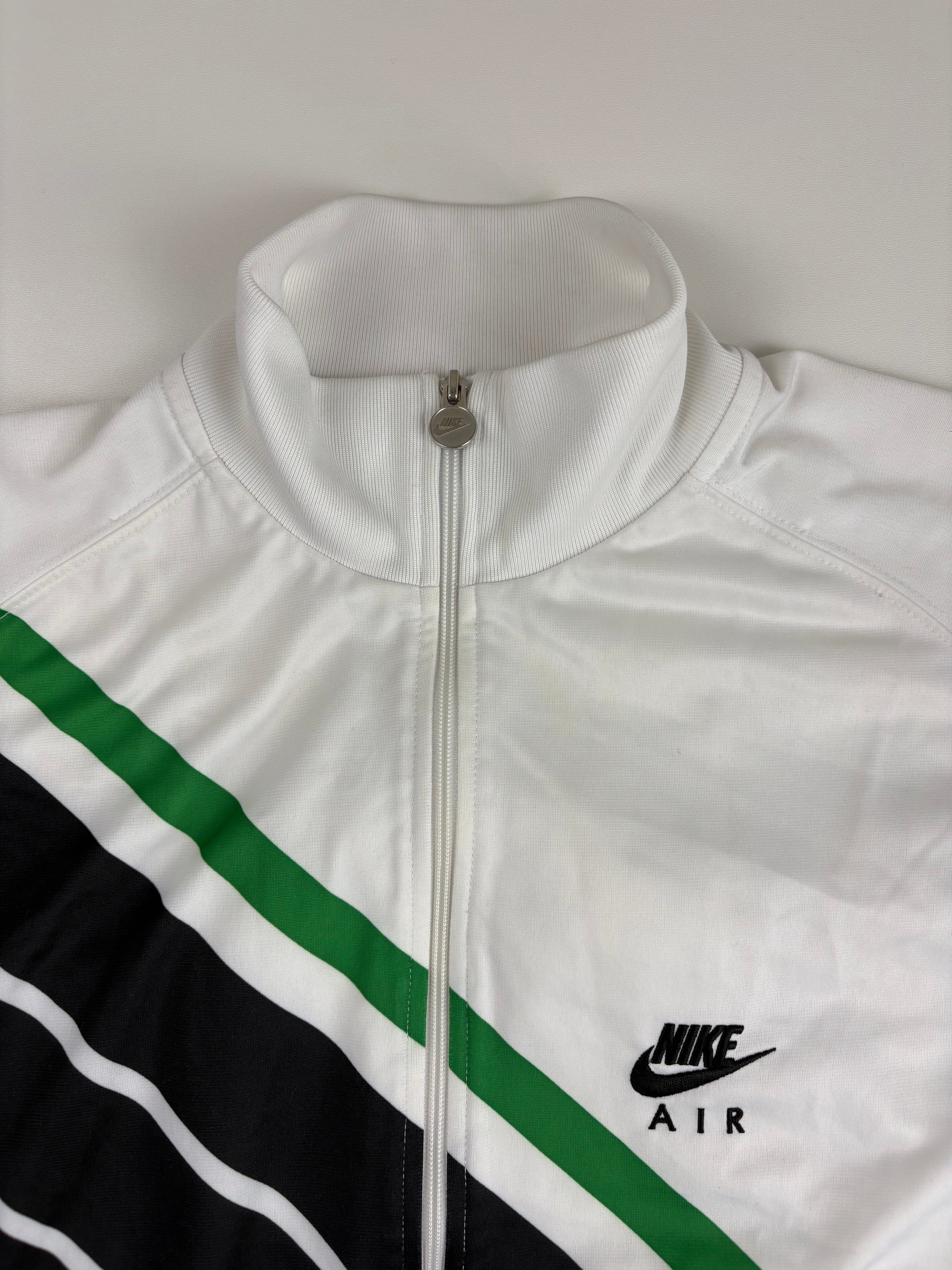(M) Vintage Nike Air Trainingsjacke in weiß/schwarz
