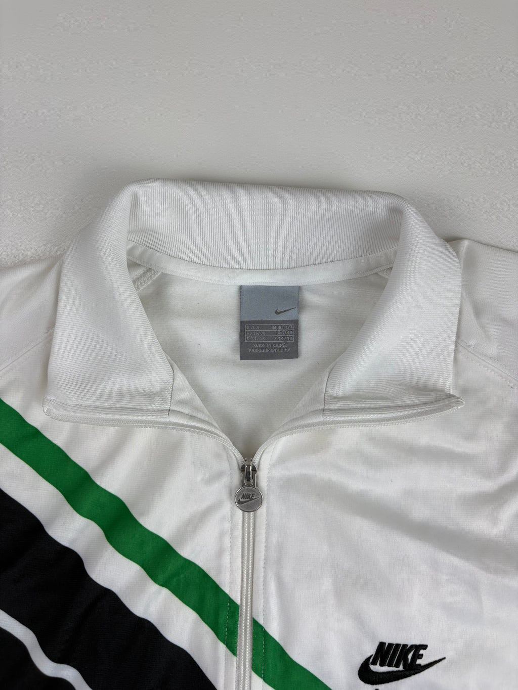 (M) Vintage Nike Air Trainingsjacke in weiß/schwarz
