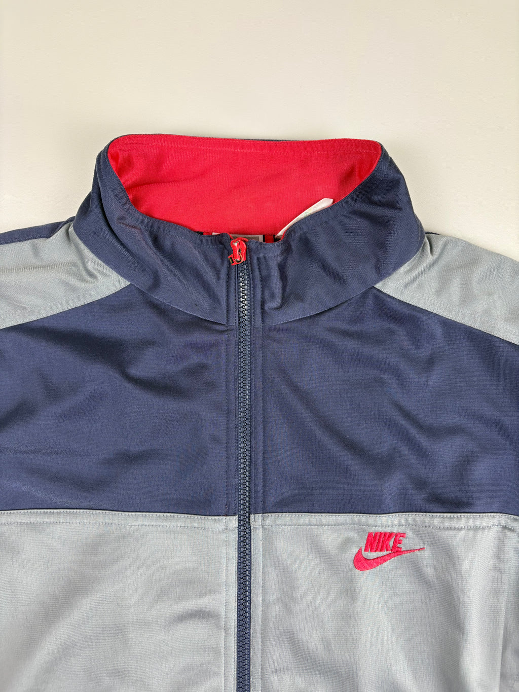 (M) Vintage Nike Trainingsjacke in silber/pink/lila