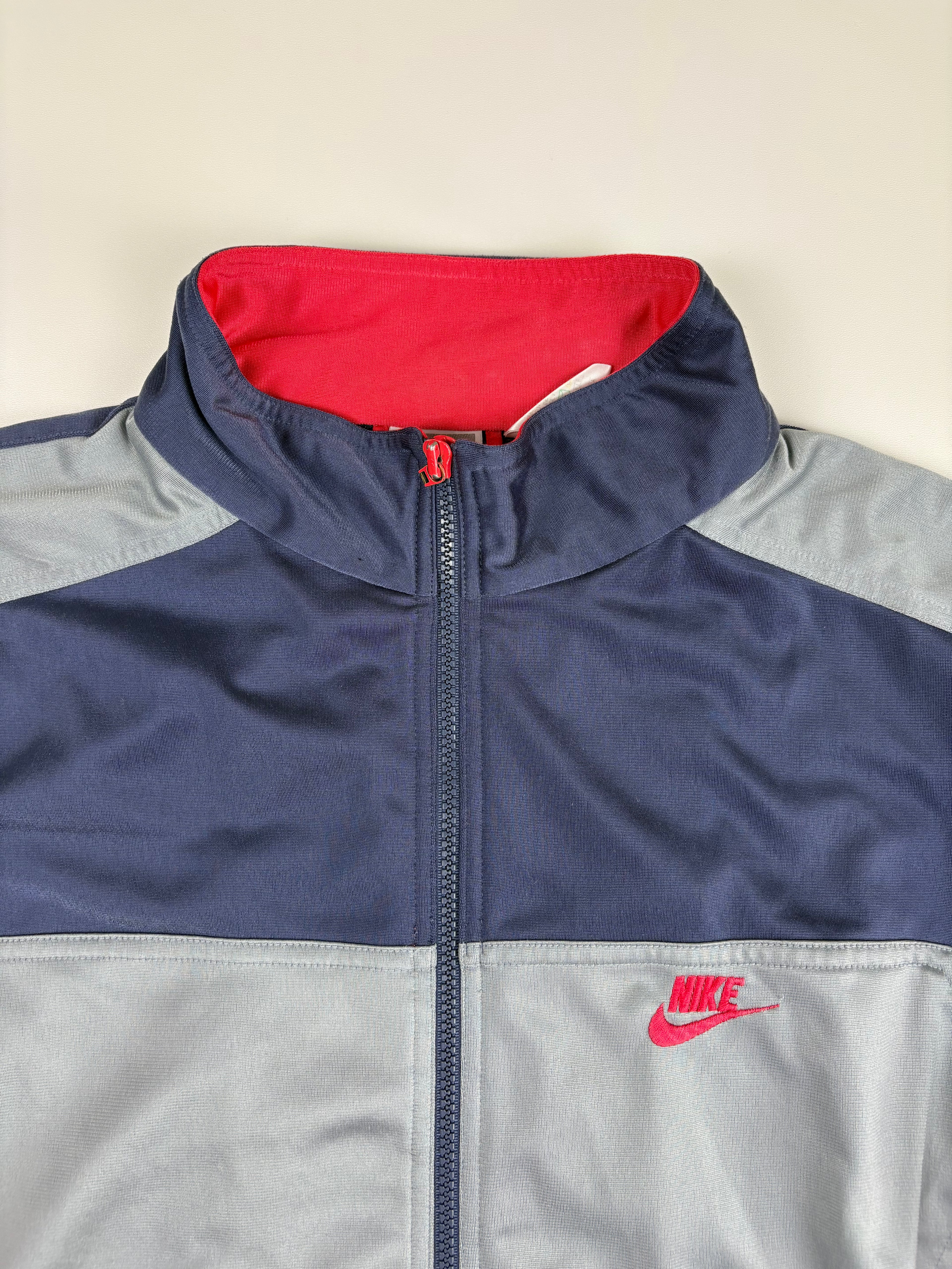 (M) Vintage Nike Trainingsjacke in silber/pink/lila
