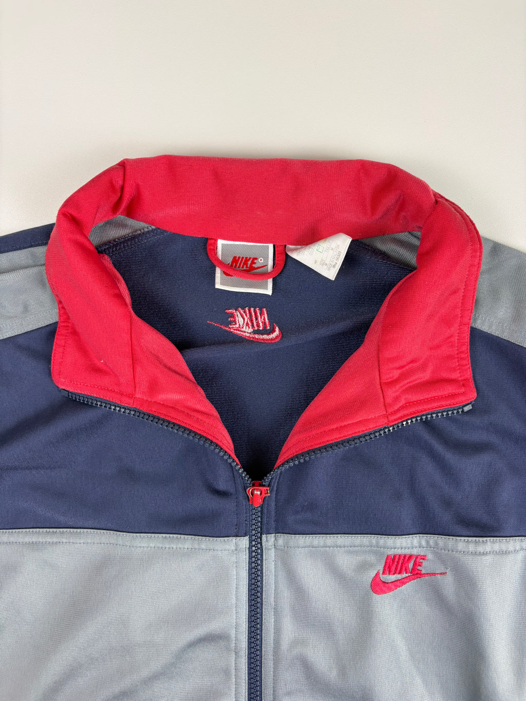 (M) Vintage Nike Trainingsjacke in silber/pink/lila