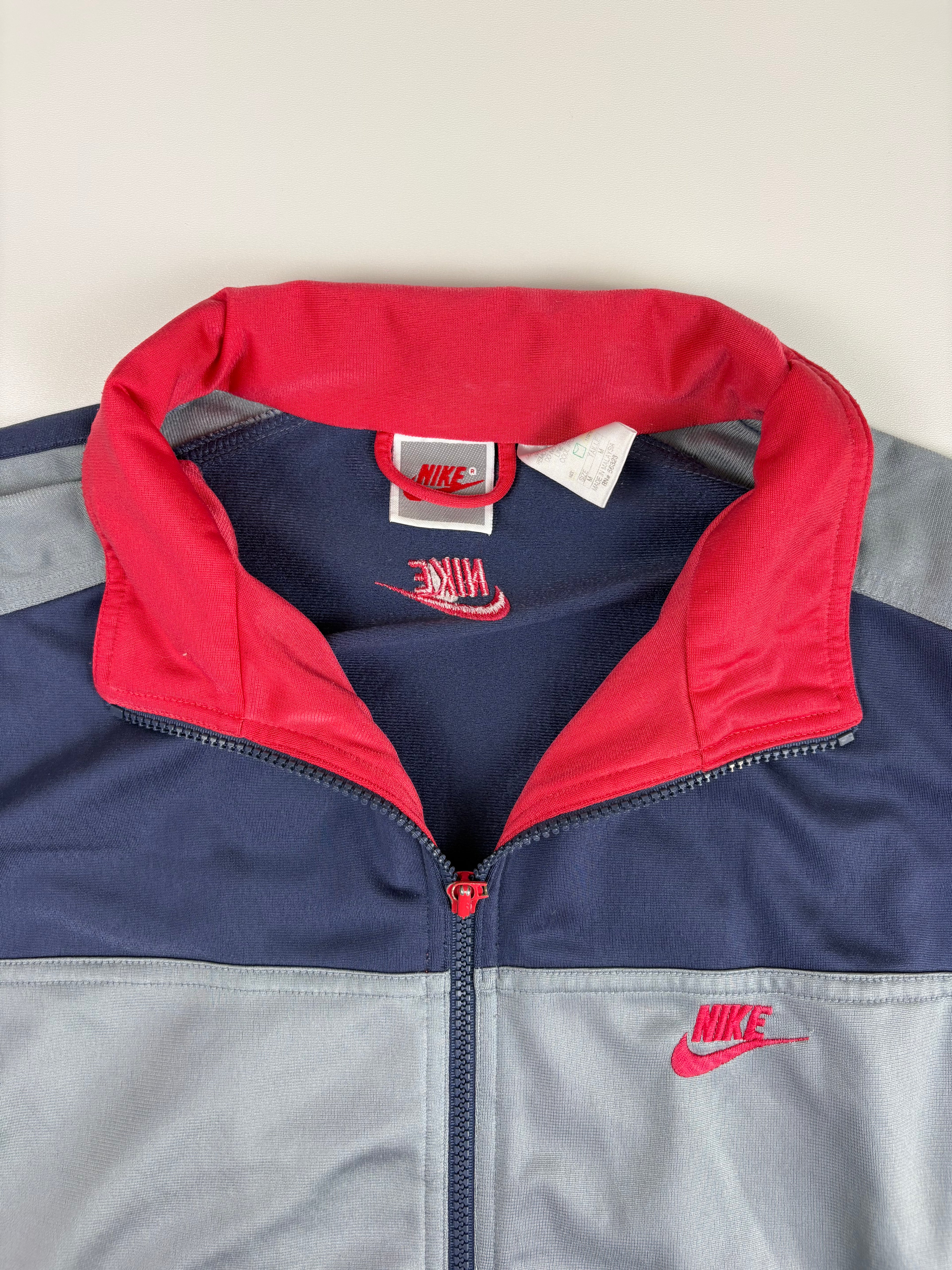(M) Vintage Nike Trainingsjacke in silber/pink/lila