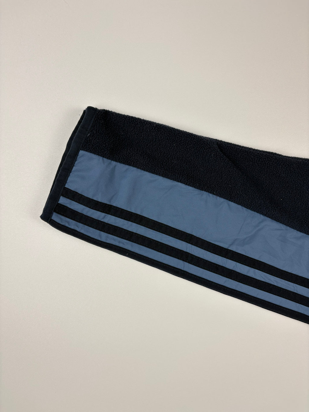 (L) Vintage Adidas Trainings/Fleecejacke in Marineblau