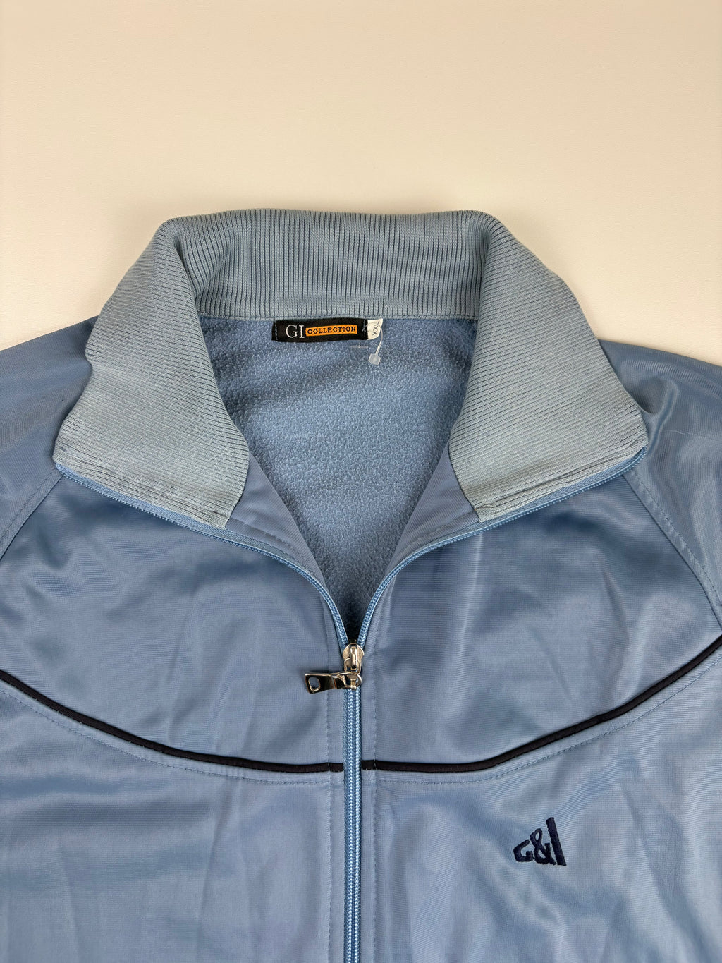 (XL) Vintage Trainingsjacke in Hellblau
