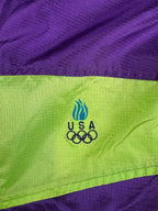 (L-XL) Vintage USA Olympia Trainingsjacke in lila