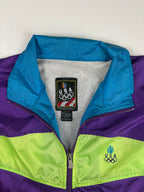 (L-XL) Vintage USA Olympia Trainingsjacke in lila