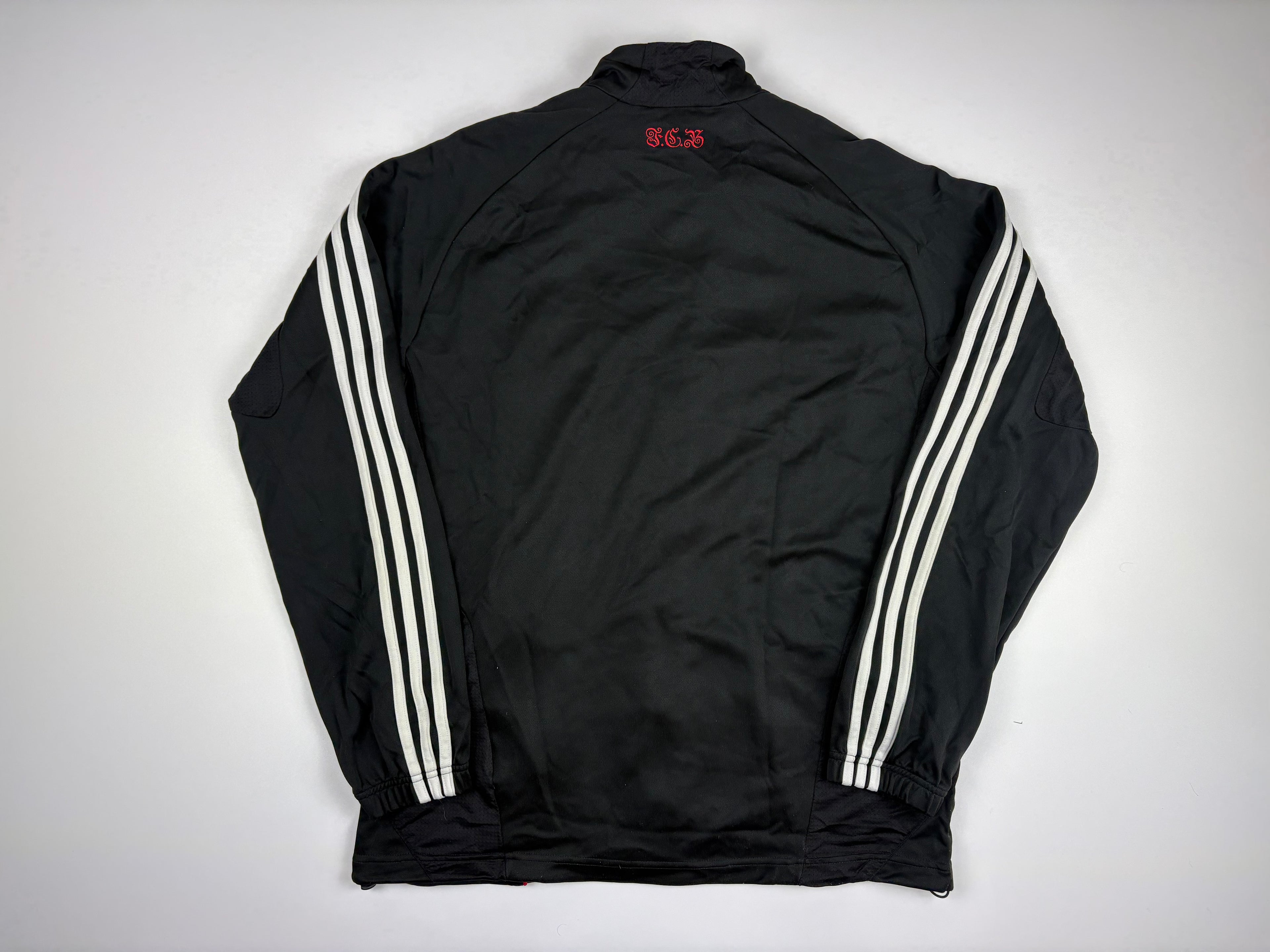 (M-L) Vintage Adidas FC Bayern Trainingsjacke in schwarz