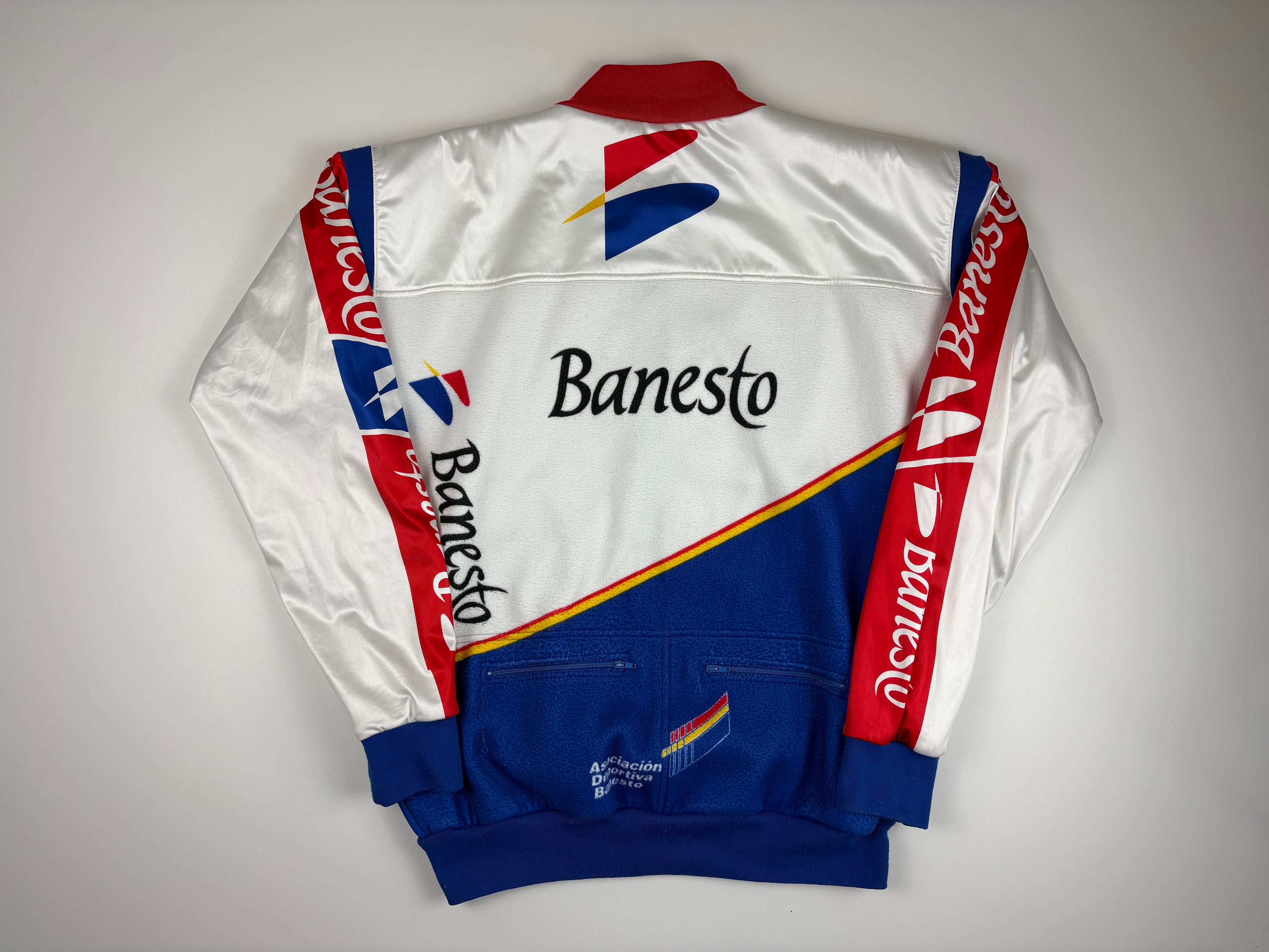 (L) Vintage Banesto Trainings/Fahrradjacke
