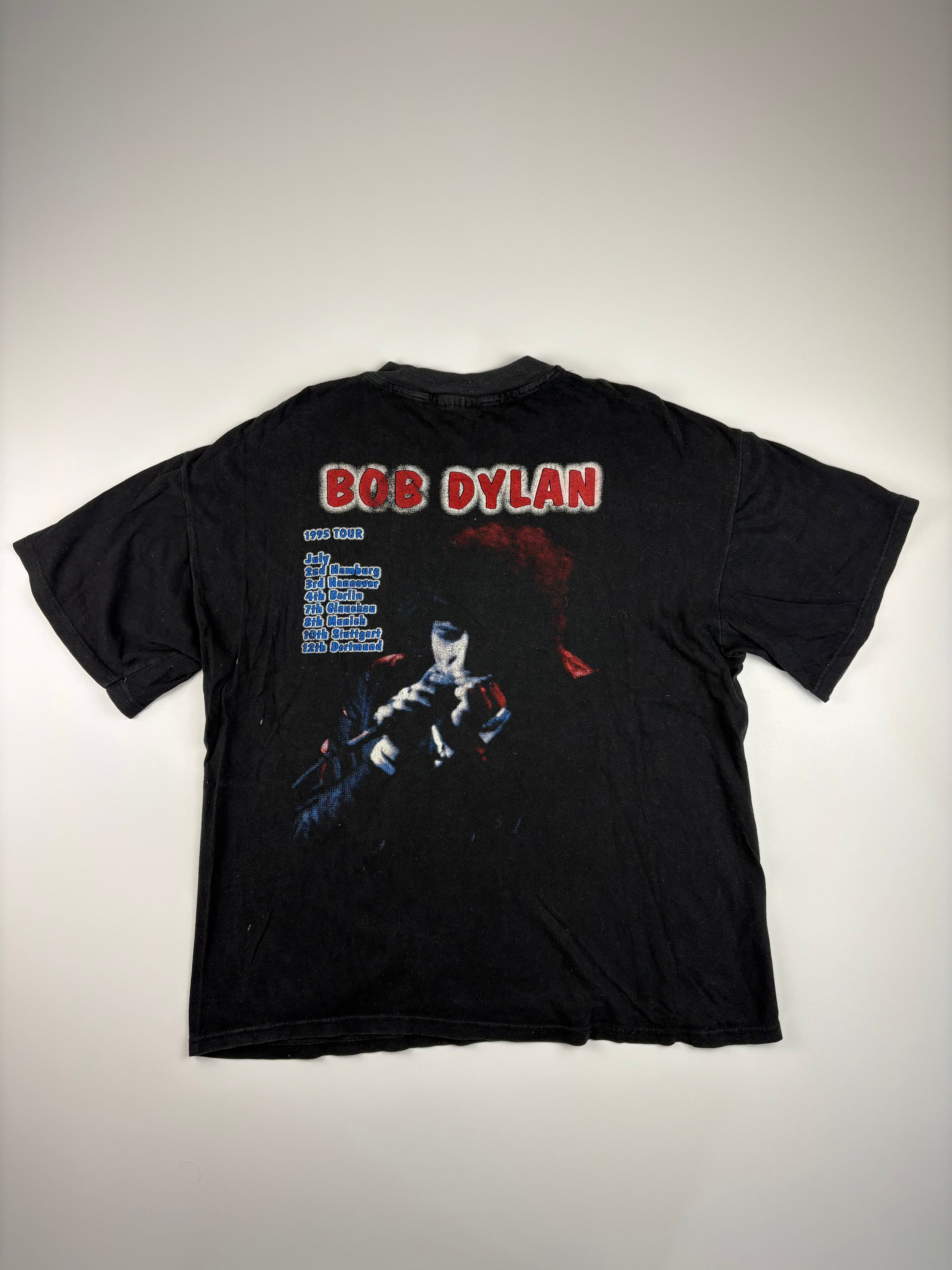 (M) Vintage Bob Dylan T-Shirt  "Deutschland Tour 1995" in schwarz
