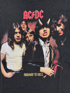 (XS-S) Vintage ACDC T-Shirt "Highway to Hell" in schwarz