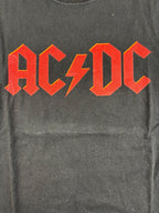 (M-L) ACDC T-Shirt  Backprint "In Rock we trust" in schwarz