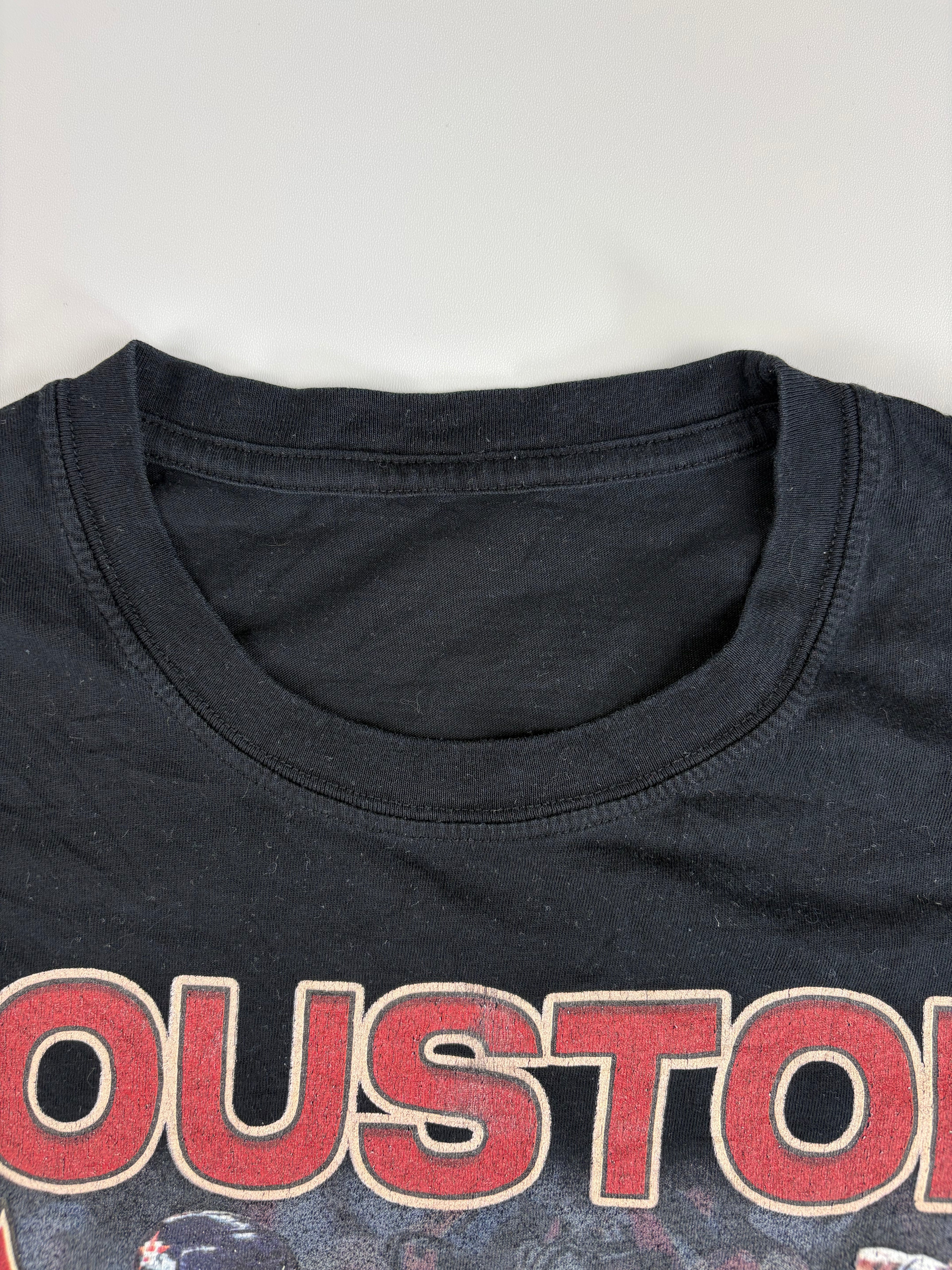 (M-L) Baseball T-Shirt "Houston Astros" in schwarz