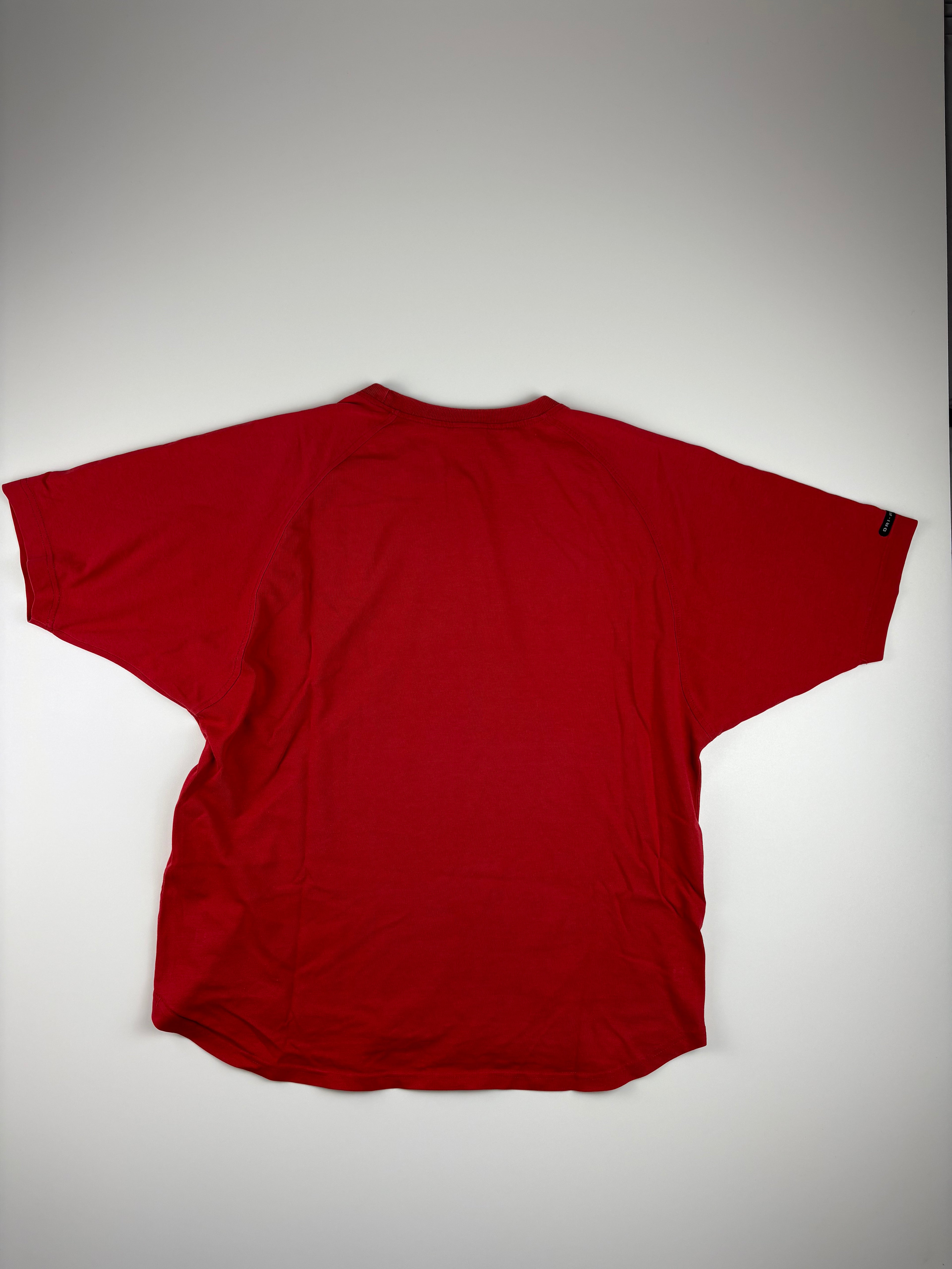 (L) Vintage Nike T-Shirt "Nike Football" in rot