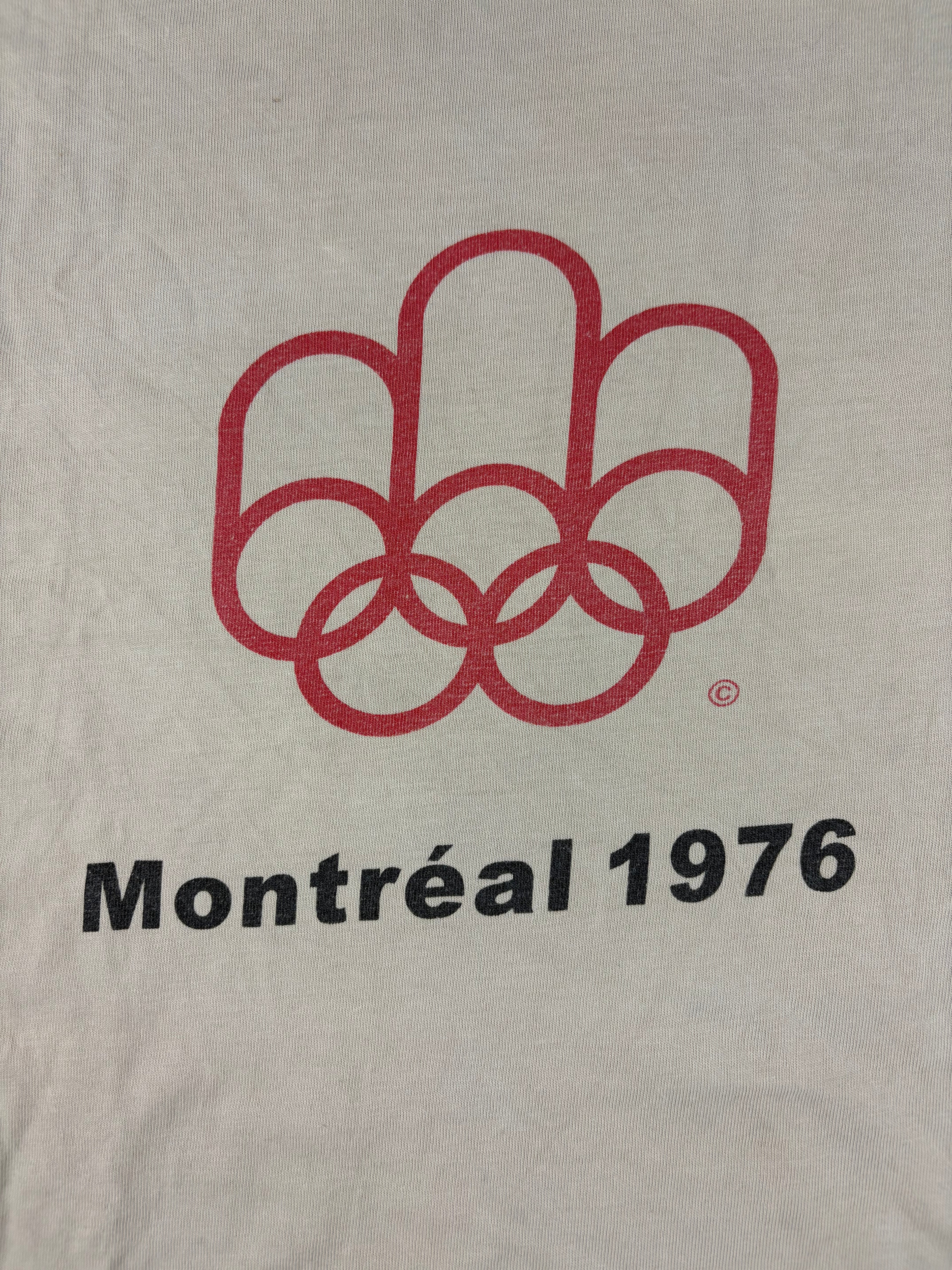 (L) Vintage Nike T-Shirt "Olympia Montreal" in beige