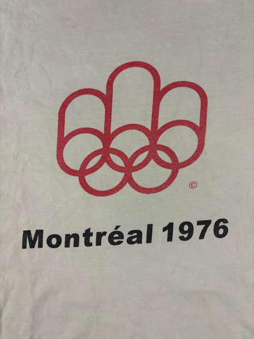 (L) Vintage Nike T-Shirt "Olympia Montreal" in beige