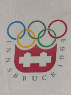 (L) Vintage Nike T-Shirt "Olympia Innsbruck" in beige