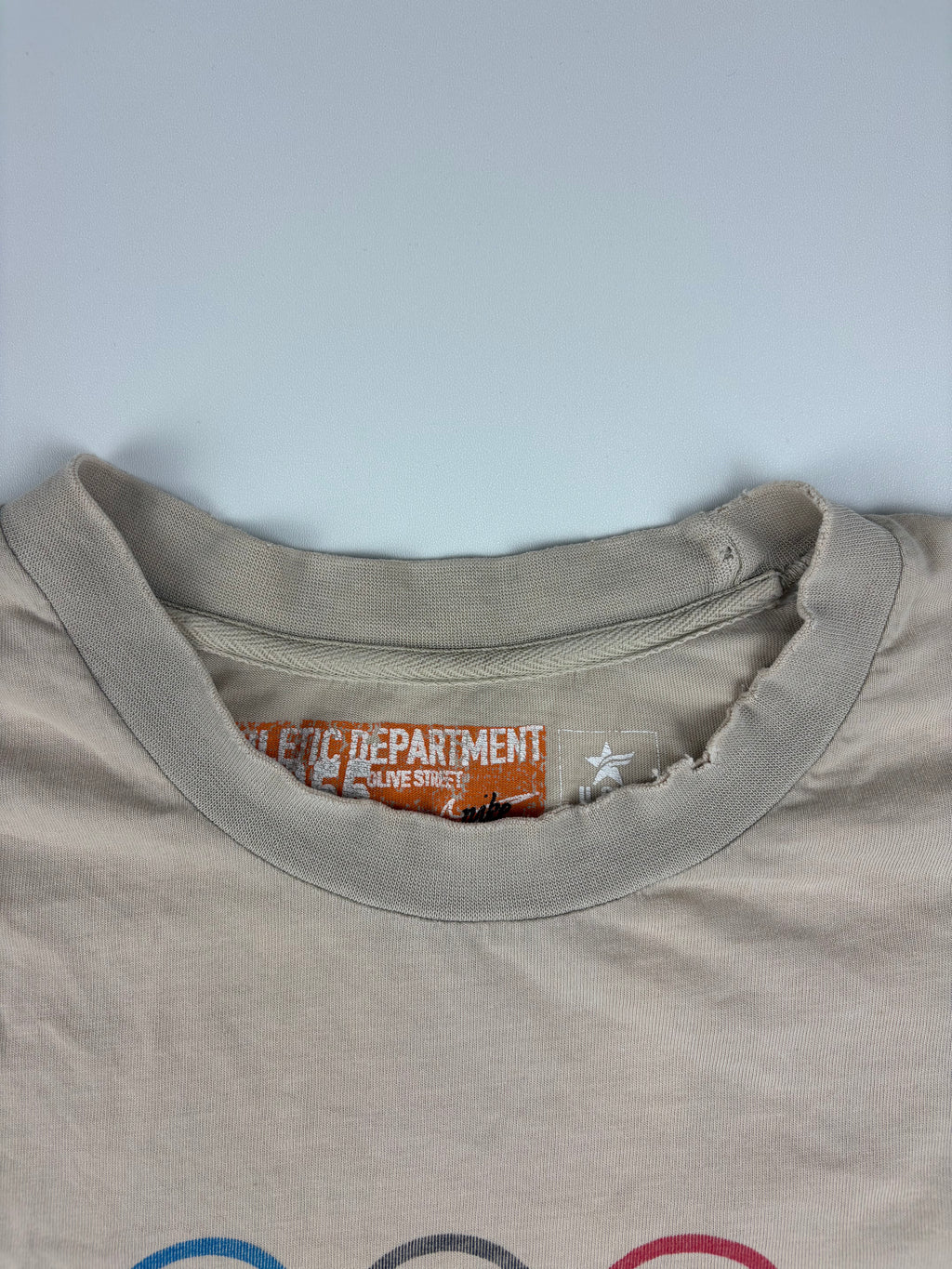 (L) Vintage Nike T-Shirt "Olympia Innsbruck" in beige