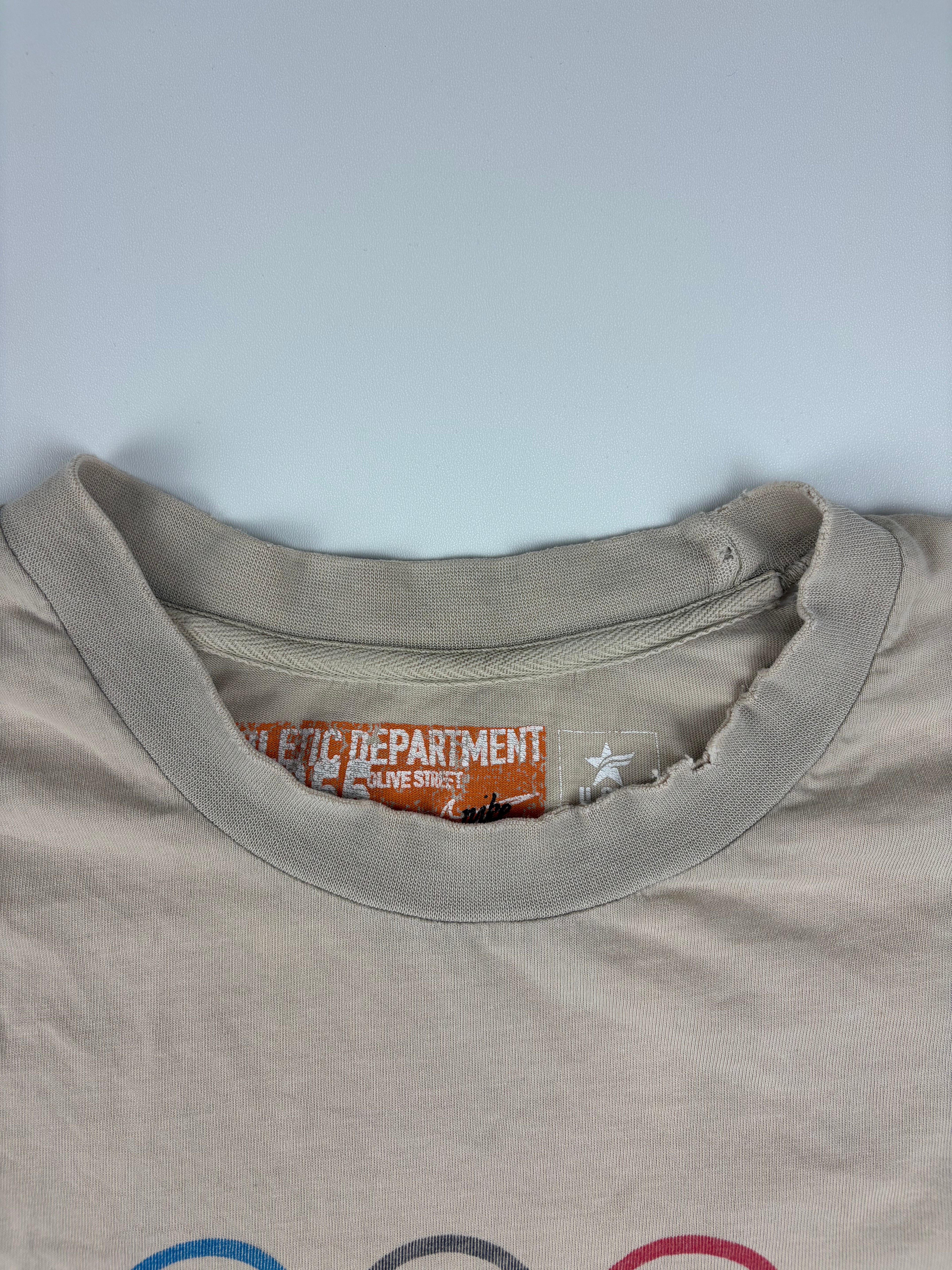(L) Vintage Nike T-Shirt "Olympia Innsbruck" in beige