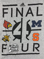 (XL) Vintage Adidas T-Shirt "Final Four" in Grau