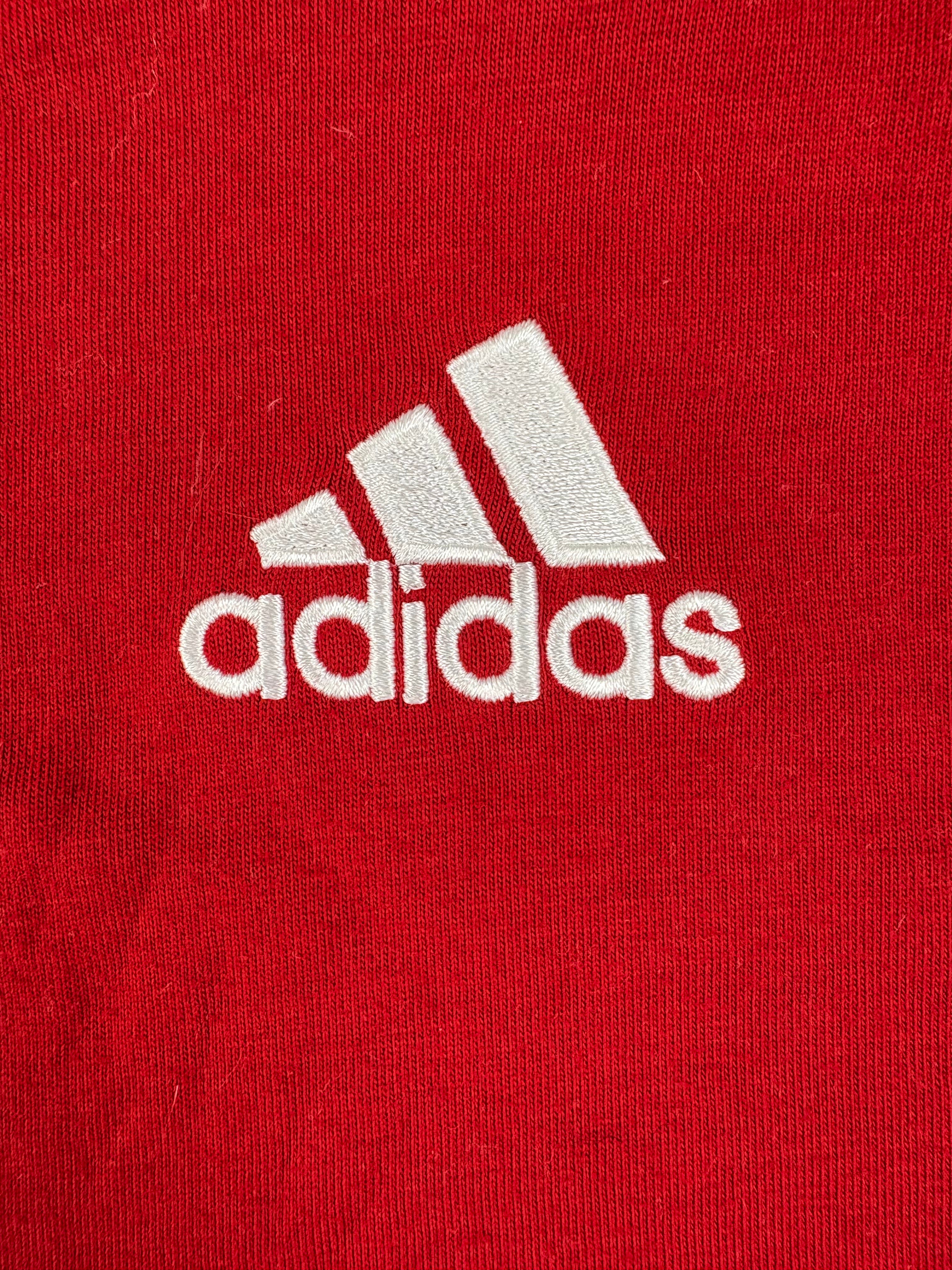 (XL) Vintage Adidas T-Shirt in rot