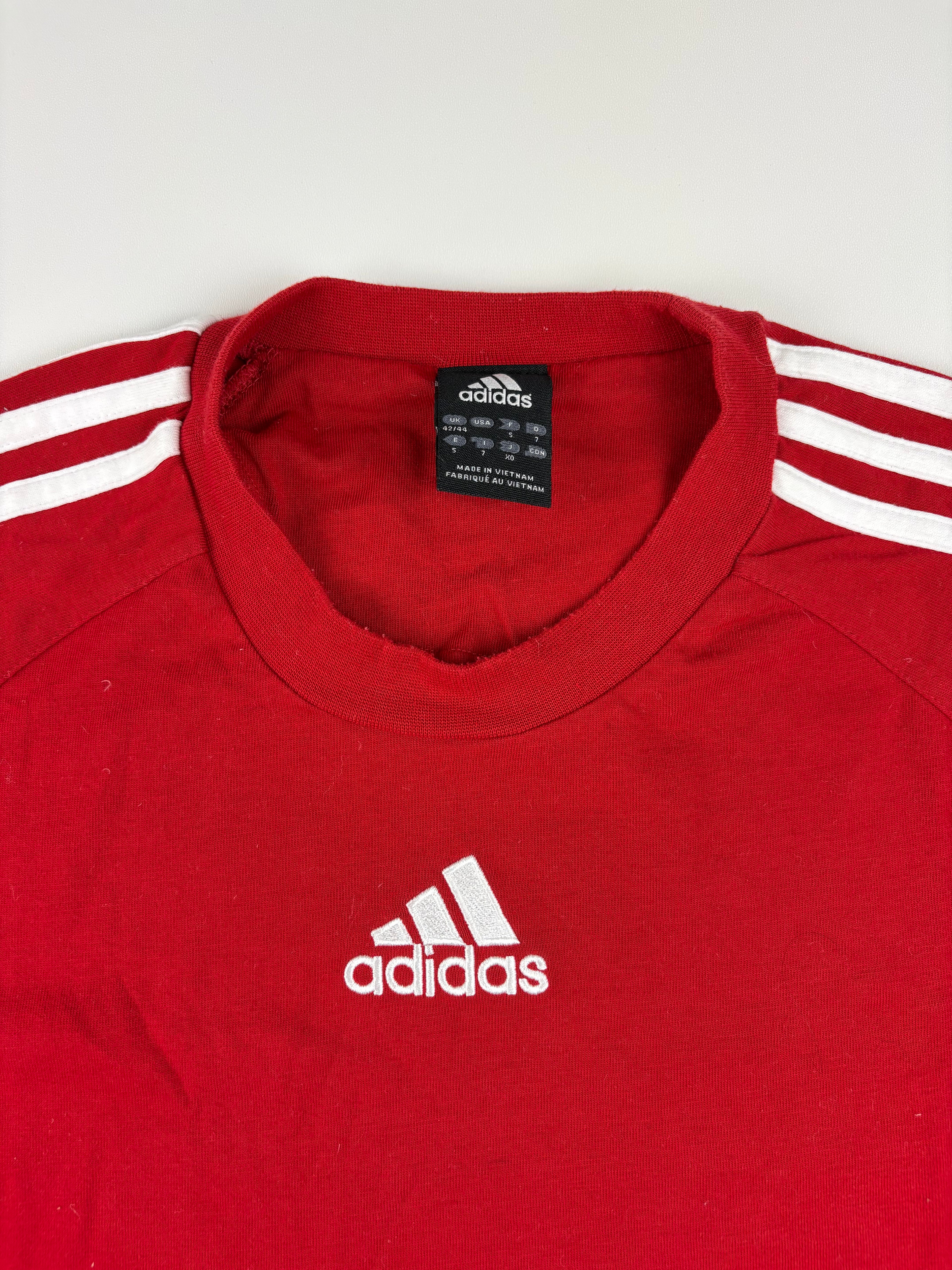 (XL) Vintage Adidas T-Shirt in rot