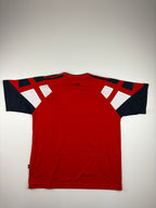 (L) Vintage Adidas T-Shirt in rot