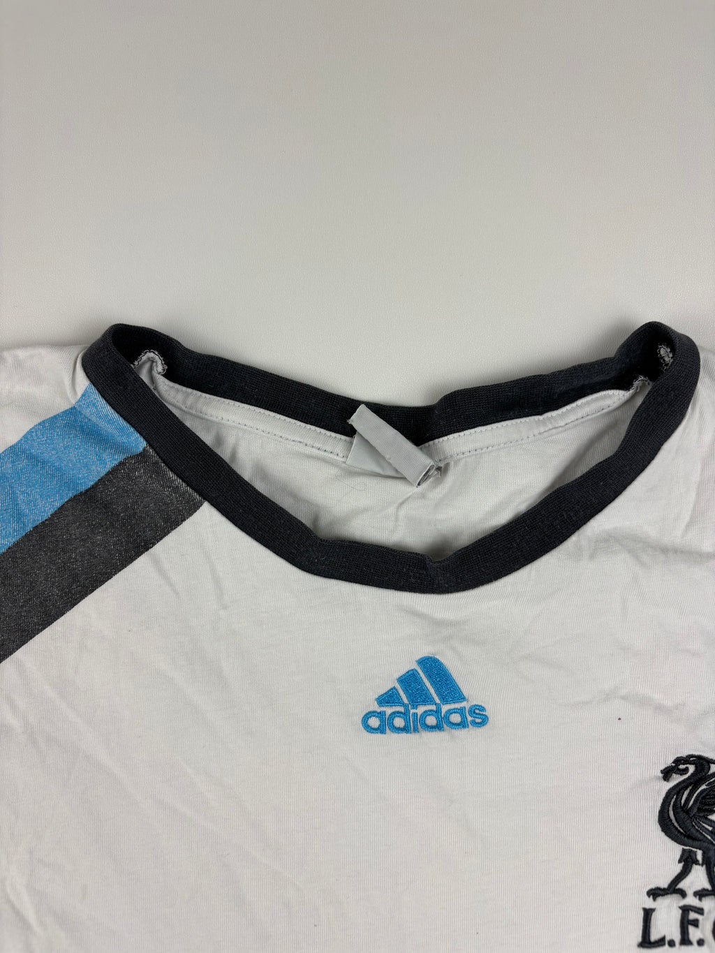 (S) Vintage Adidas T-Shirt "LFC" in weiß