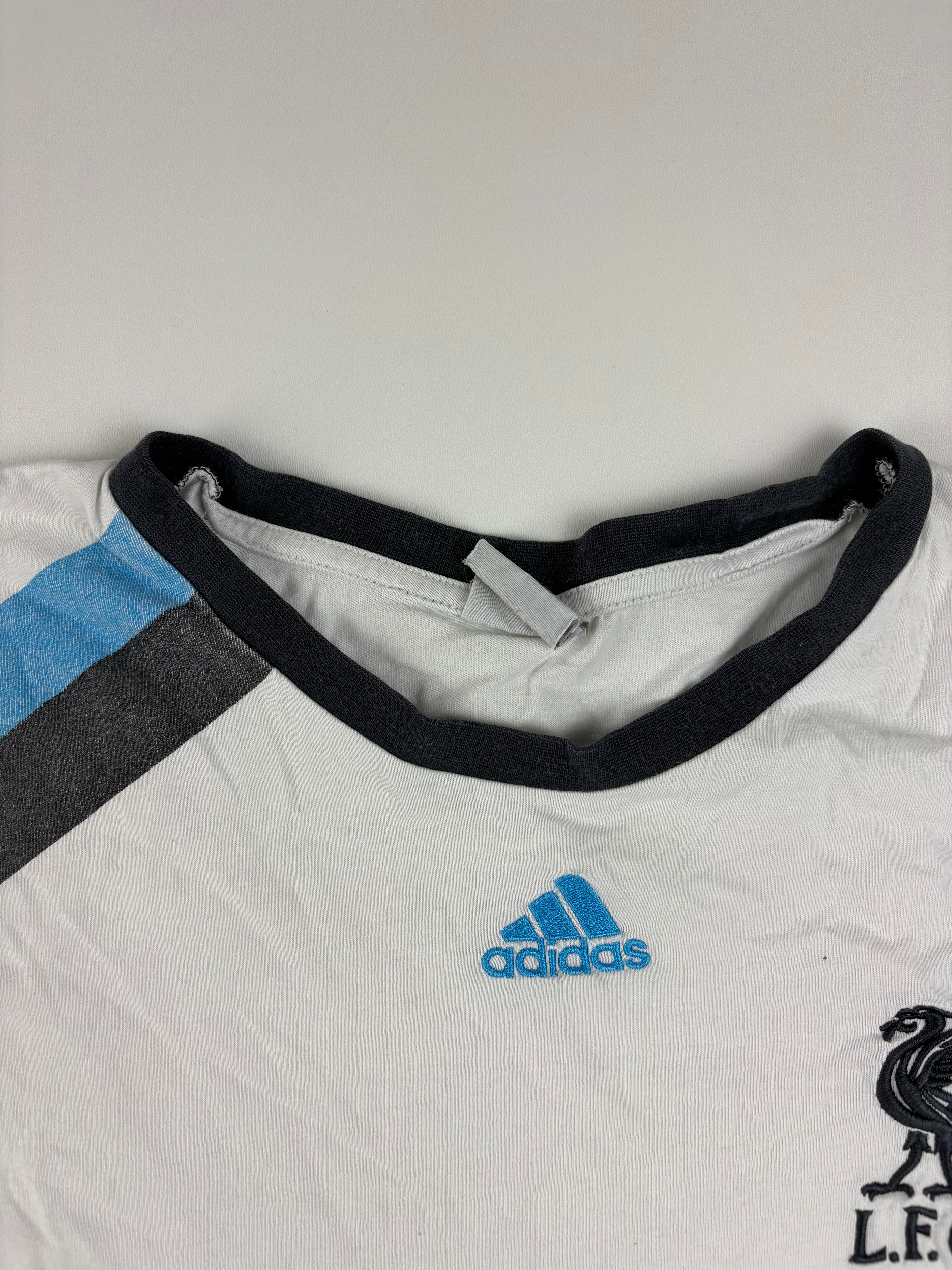 (S) Vintage Adidas T-Shirt "LFC" in weiß