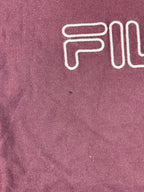 (XS) Vintage FILA T-Shirt in weinrot
