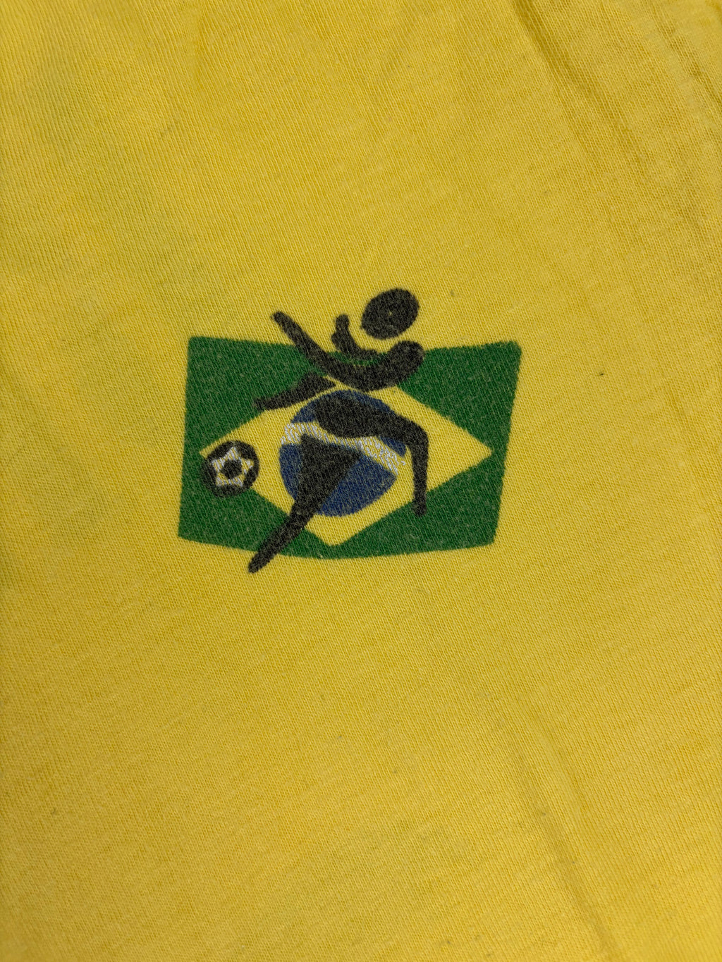 (XS) Vintage Brasilien T-Shirt in Gelb