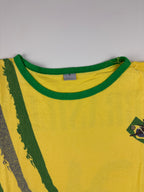 (XS) Vintage Brasilien T-Shirt in Gelb