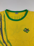 (XXS) Vintage Brasilien T-Shirt in Gelb